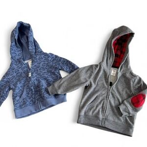 Toddler Boys Clothing Lot Size 12M – 2 Carter's‎ Zip-Up Hoodies